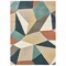 Homeroots 2 x 3 ft. Blue Green Beige Retro Wedge Indoor Area Rug 384285 - alternate 1